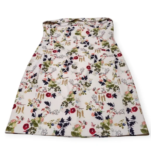 NWT Alice + Olivia Kelly Square Bust Floral Strapless Mini Spring Dress - Picture 4 of 9